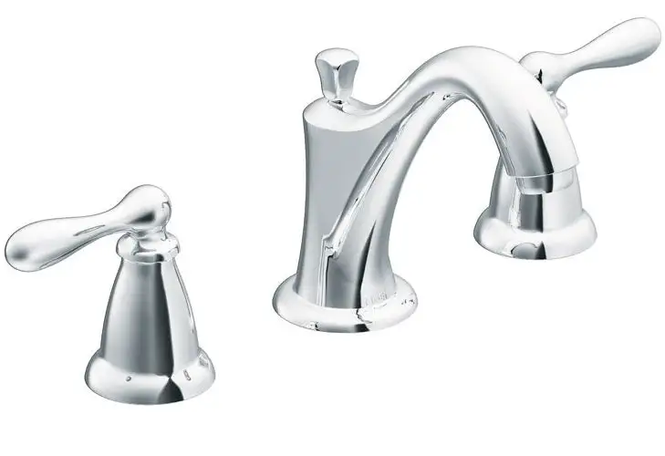 Moen WS84440 Caldwell Two Handle Lavatory Bathroom Faucet