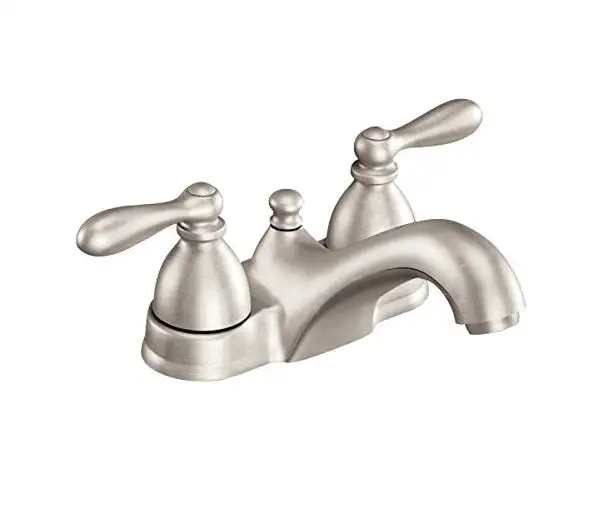 Moen WS84666SRN Caldwell Two-Handle Low-Arc Bathroom Faucet