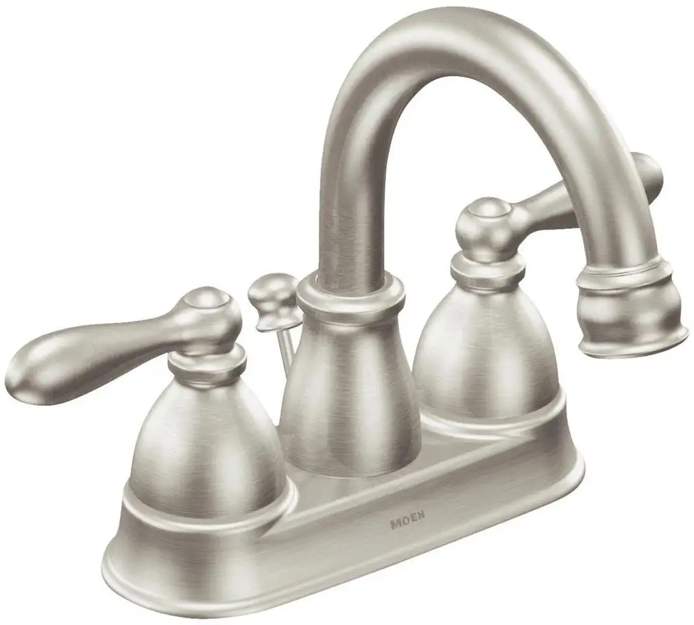 Moen WS84667SRN Caldwell Two-Handle High-Arc Bathroom Faucet