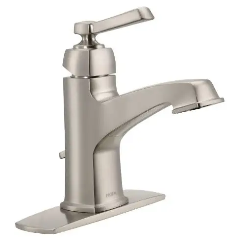 Moen WS84805SRN Boardwalk Single Handle Lavatory Faucet