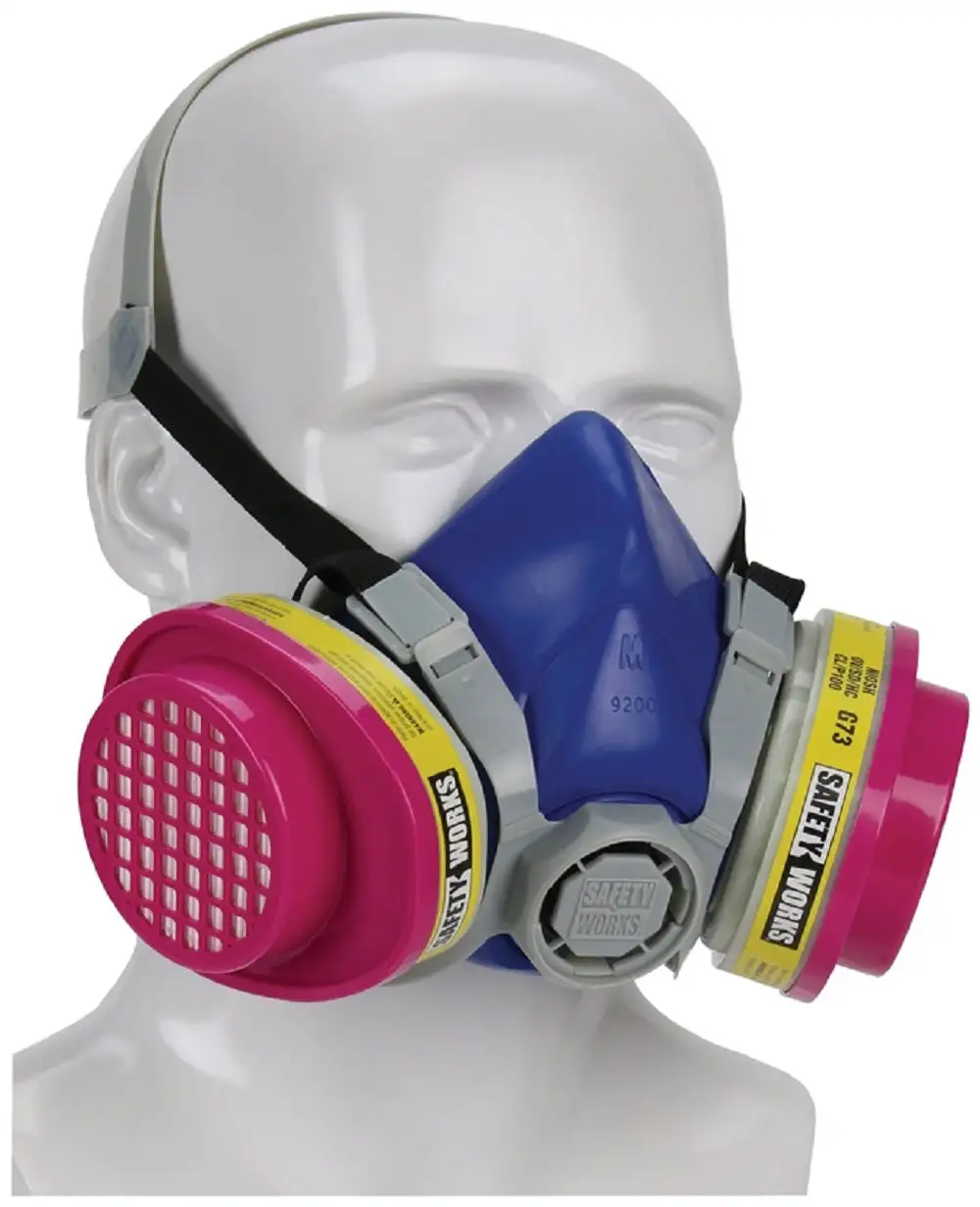 MSA Safety Works SWX00320/817663 Multi-Purpose Half Mask Respirator