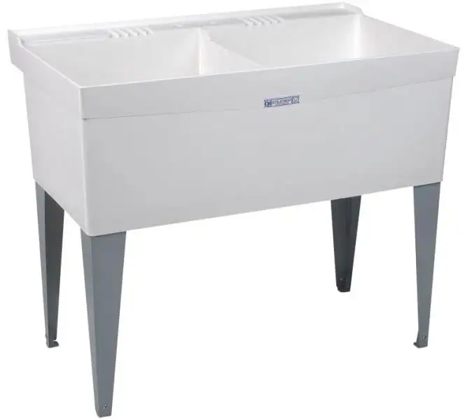 Mustee 27F Utilatwin Double Bowl Laundry Tub