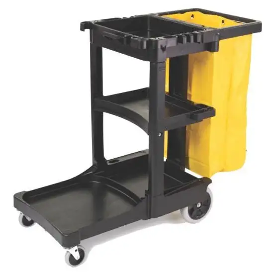 Newell Rubbermaid FG617388BLA Janitor Cart 28.8 Gallon