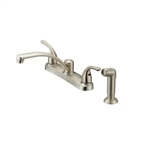 OakBrook F8F11034ND-ACA1 2 Handle Kitchen Faucet With Matching Side Spray