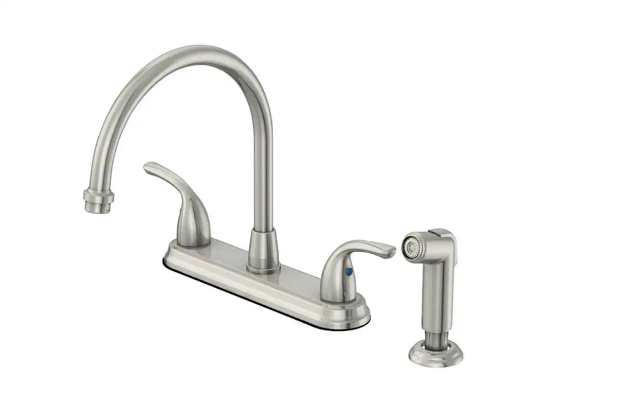 OakBrook F8FA0001CP-ACA1 Pacifica 2 Handle Kitchen Faucet With Side Spray