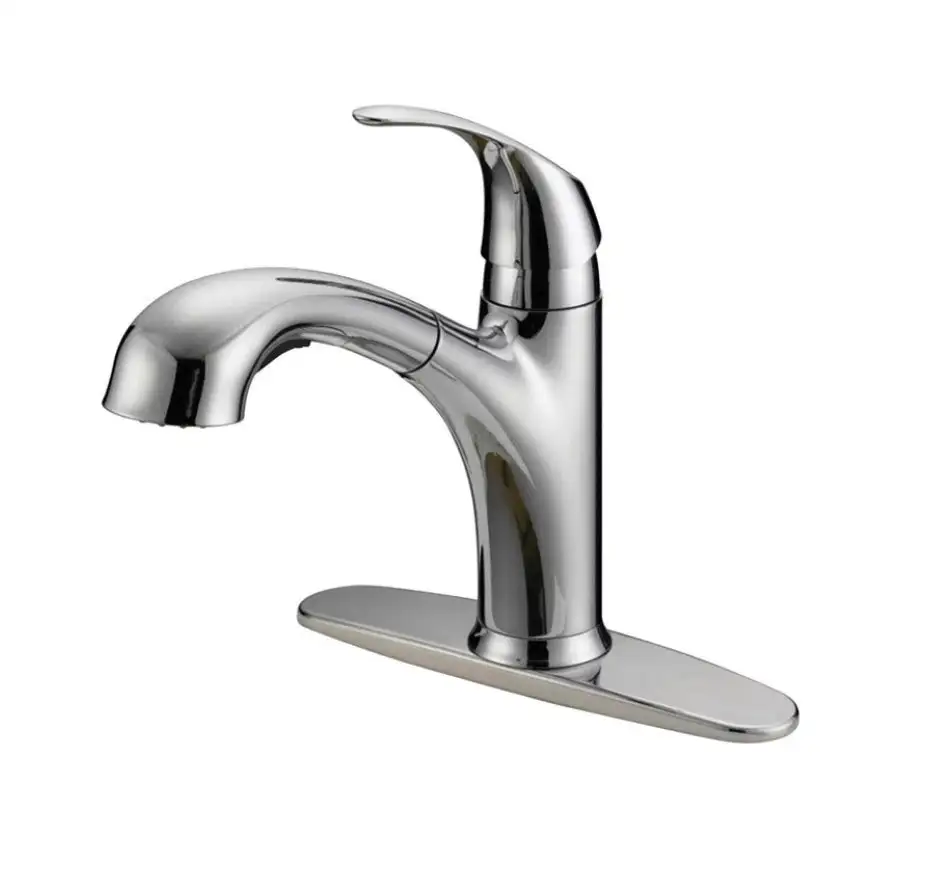 OakBrook FP4A4056CP-ACA1 Tucana 1 Handle Kitchen Faucet With Pullout Spray