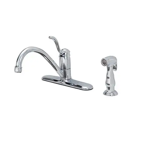 OakBrook FS6A0057CP-ACA1 1 Handle Kitchen Faucet With Matching Side Spray