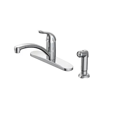 OakBrook FS6A0087CP-ACA1 Single Handle Kitchen Faucet With Matching Side Spray