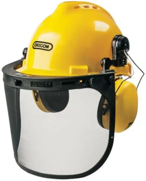 Oregon 563474 Chainsaw Safety Protective Helmet With Visor Combo Set