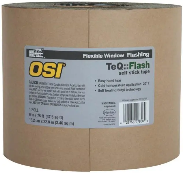 OSI 1020002 WINTeQ TeQ-Flash Flexible Window and Door Flashing Tape