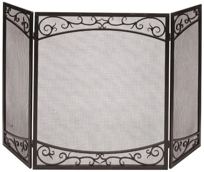 Panacea 15917 Scroll Design Fireplace Screen