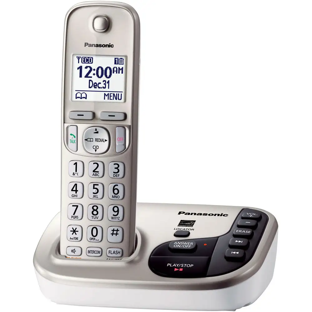 Panasonic KX-TGD220N DECT 6.0 Expandable Digital Cordless Answering System