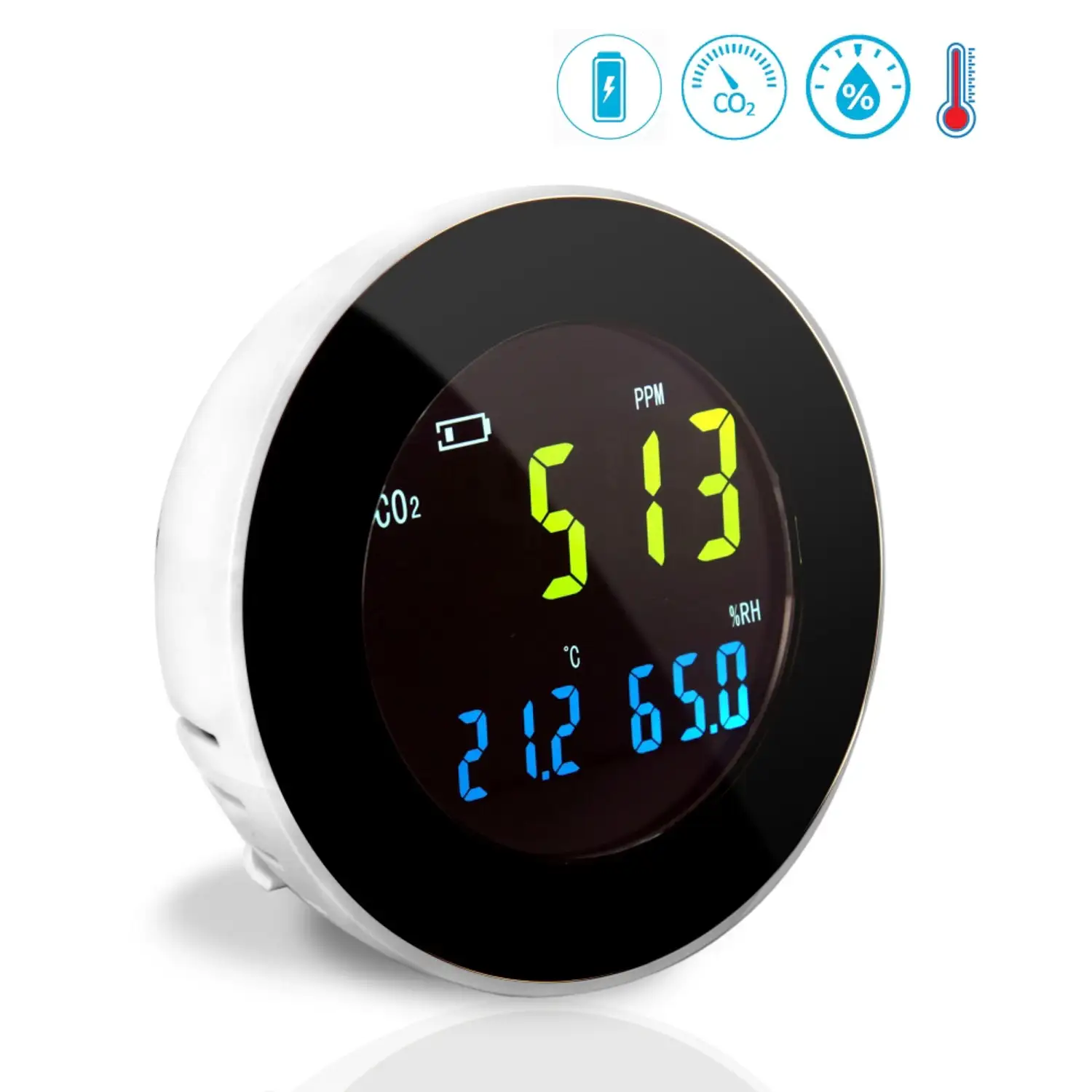 Pyle Smart Indoor Air Quality Monitor Digital Hygrometer Thermometer Test Gauge