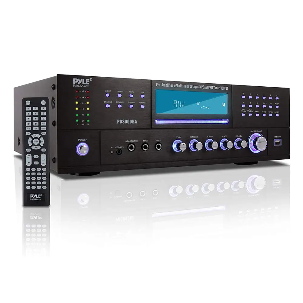 Pyle PD3000BA Home Theater Preamplifier Bluetooth Audio & Video Stereo Receiver