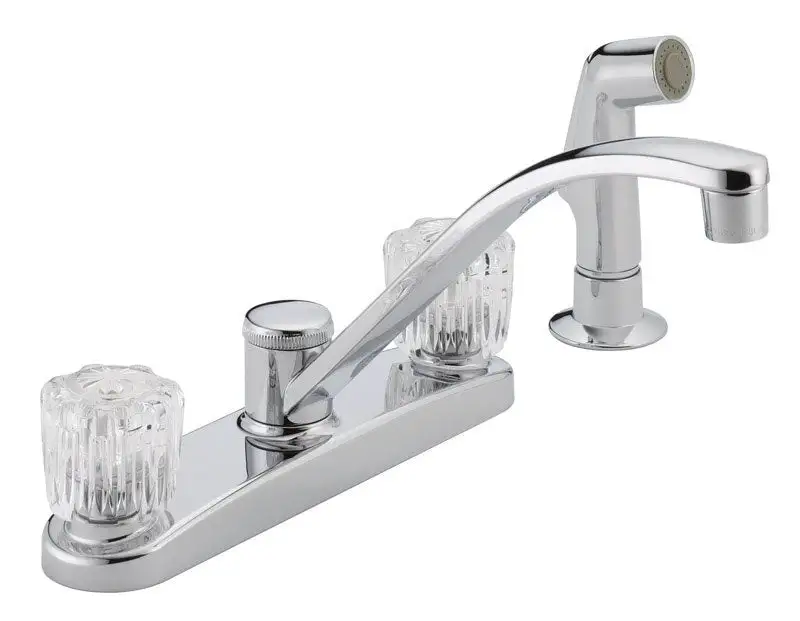 Peerless P299501LF 2 Handle Kitchen Faucets With Sprayer