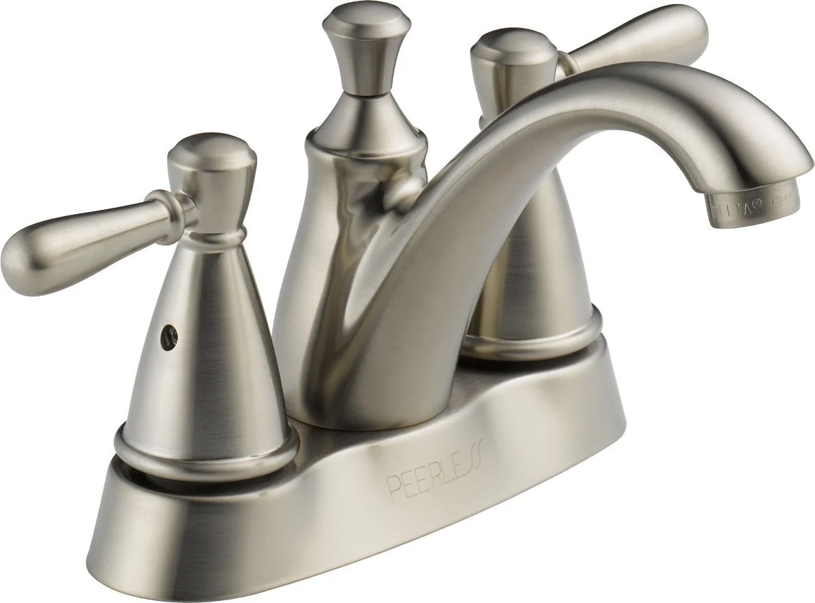 Peerless P99674LF-BN Two Handle Centerset Lavatory Faucet