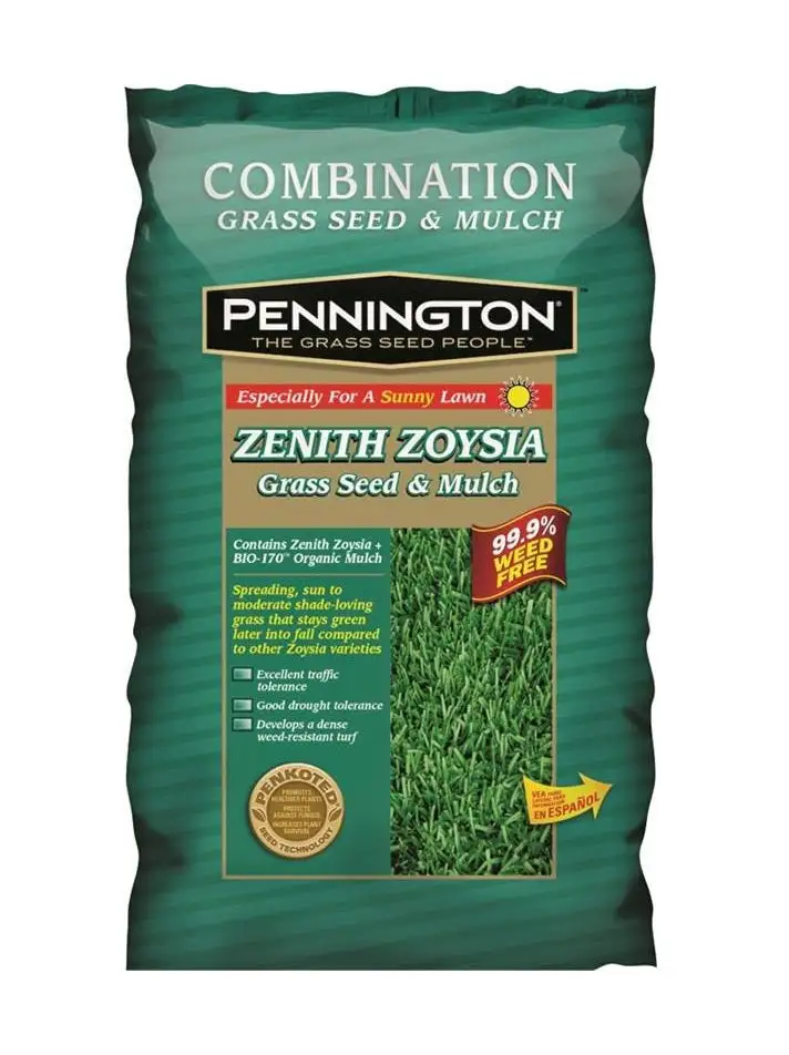 Pennington 100082871 Zenith Zoysia Grass Seed and Mulch