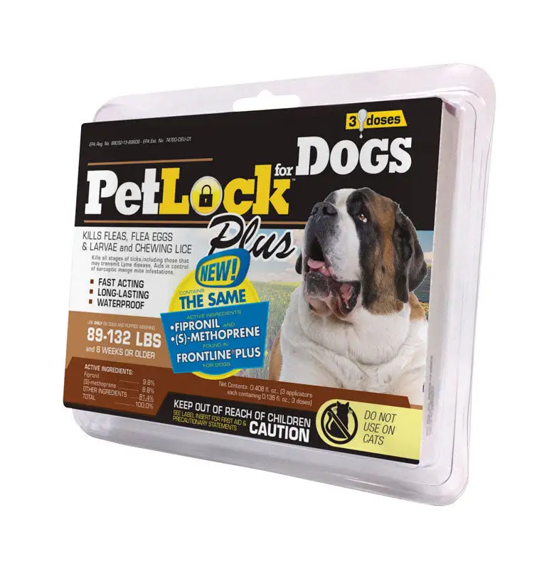 PetLock 183003 Flea and Tick Drops Liquid For Dogs and Puppies