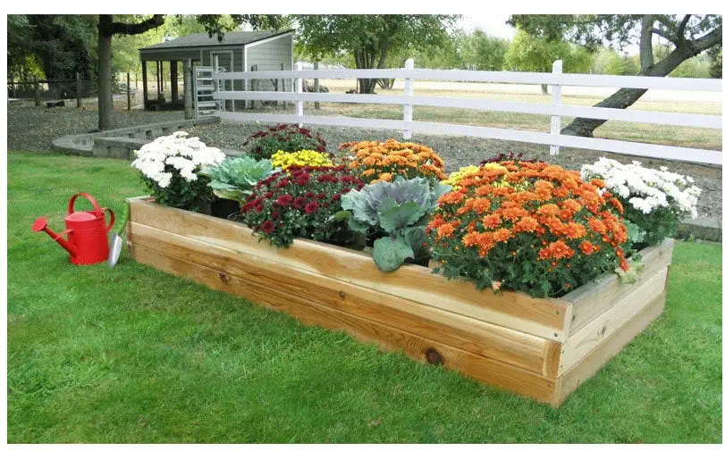 Real Wood G3150 Cedar Raised Garden Bed