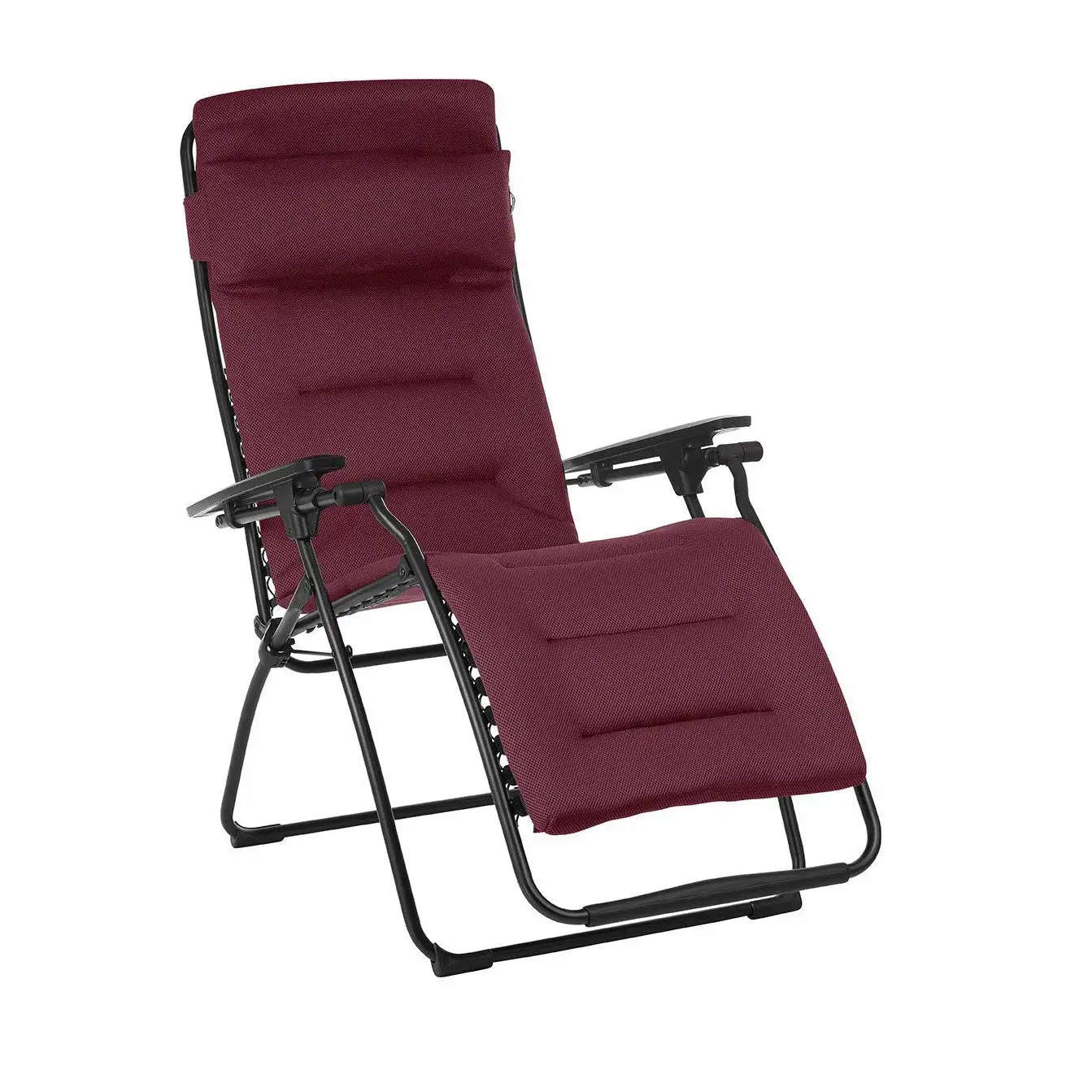 Lafuma Futura Air Comfort Zero Gravity Indoor Outdoor Recliner Chair, Bordeaux