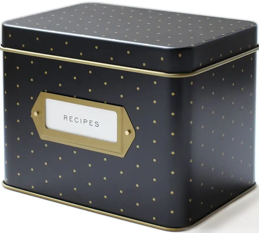 Rifle Paper Co. Polka Dot Recipe Box