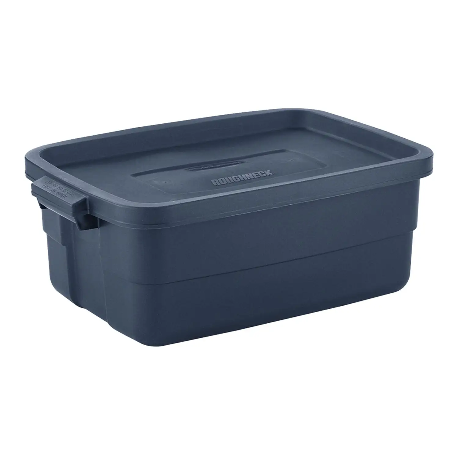 Rubbermaid 10 Gallon Stackable Storage Container, Dark Indigo Metallic (12 Pack)