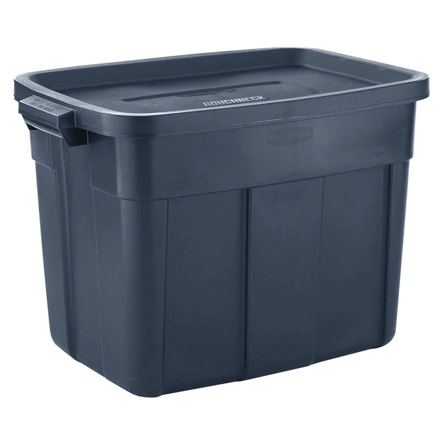 Rubbermaid 18 Gallon Stackable Storage Container, Dark Indigo Metallic (12 Pack)