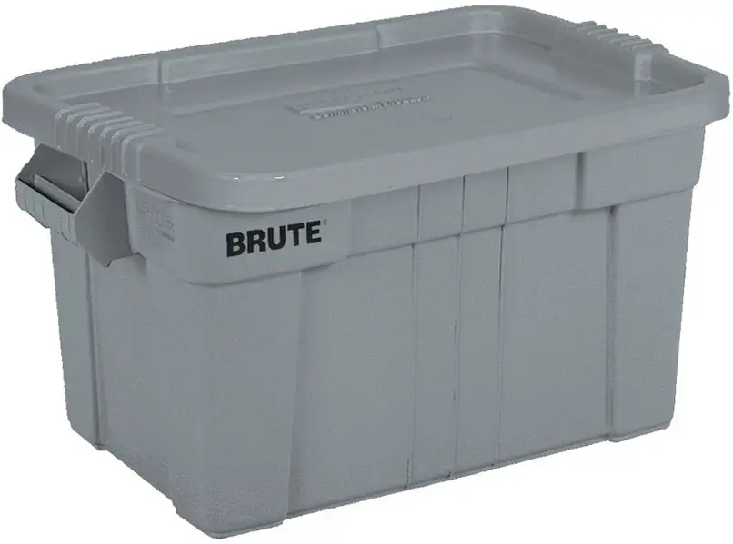 Rubbermaid 1836781 Brute Tote With Lid