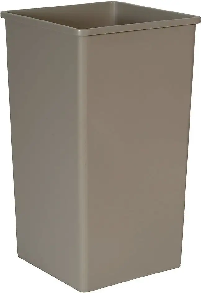 Rubbermaid FG395900 BEIG Untouchable Trash Can