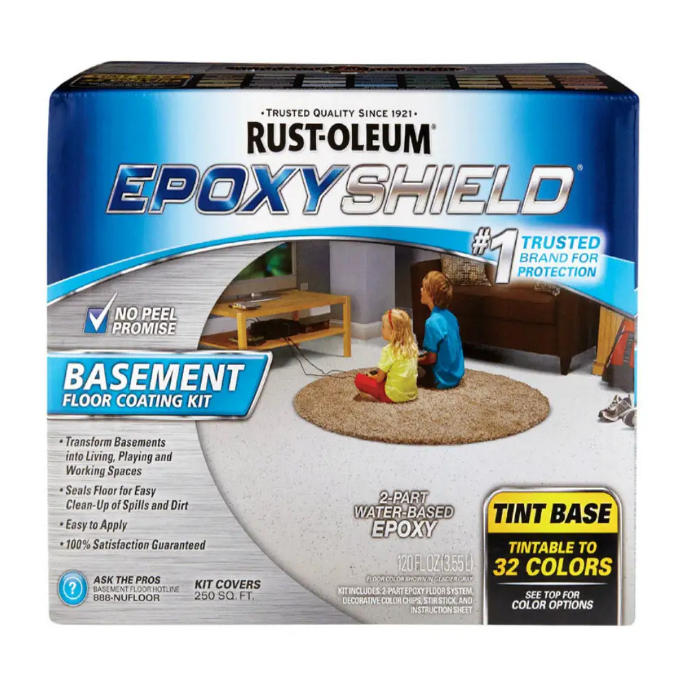 Rust-Oleum 225446 Epoxy Shield Basement Floor Coating Kit