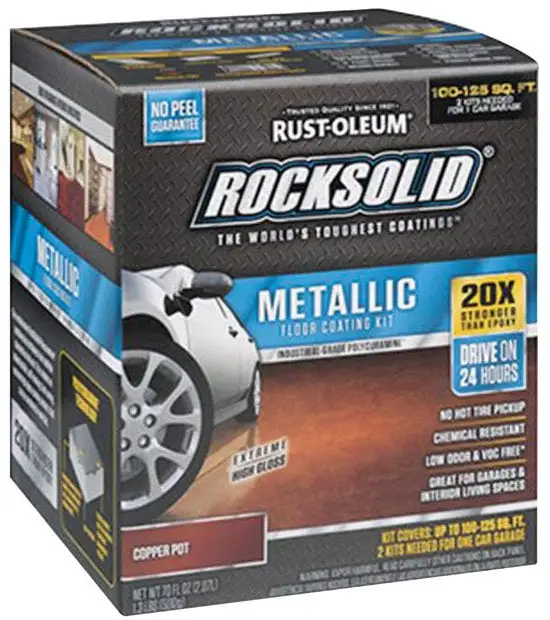 Rust-Oleum 286894 Polycuramine Metallic Floor Coating Kit