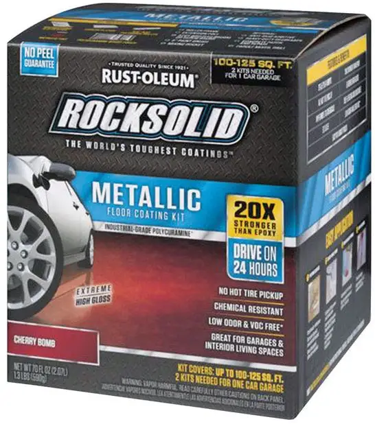 Rust-Oleum 286896 RockSolid Metallic Floor Coating Kit