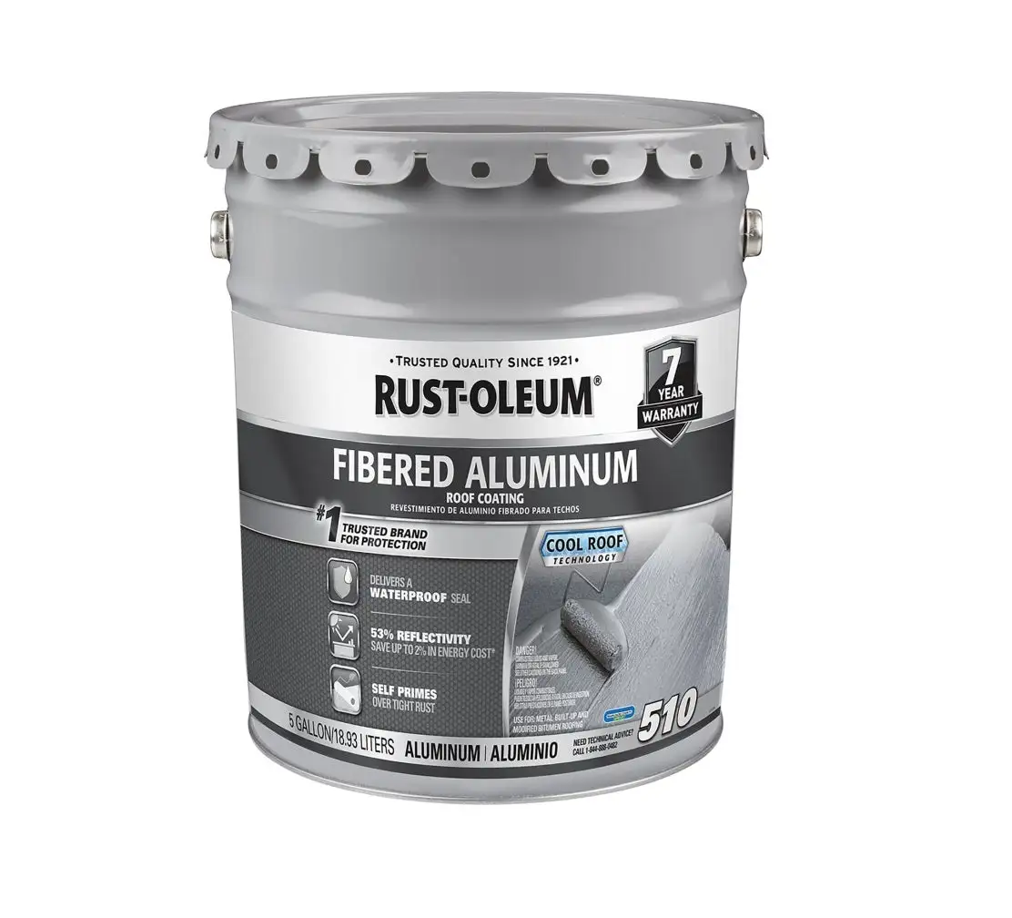 Rust-Oleum 301997 510 Series Fibered Aluminum Roof Coating