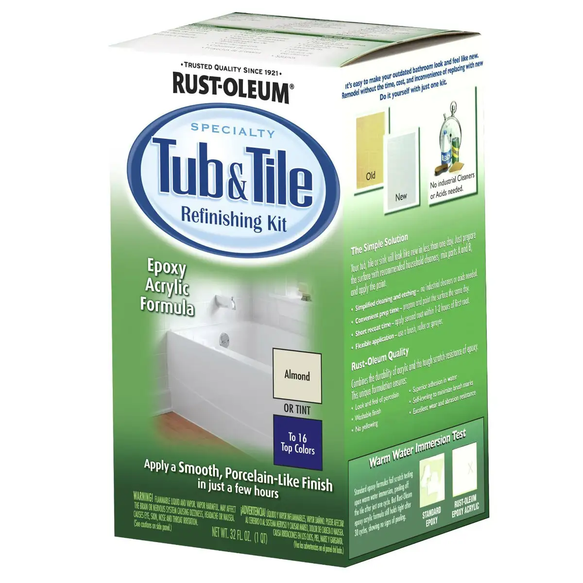 Rust-Oleum 7861-519 Specialty Tub & Tile Refinishing Kit