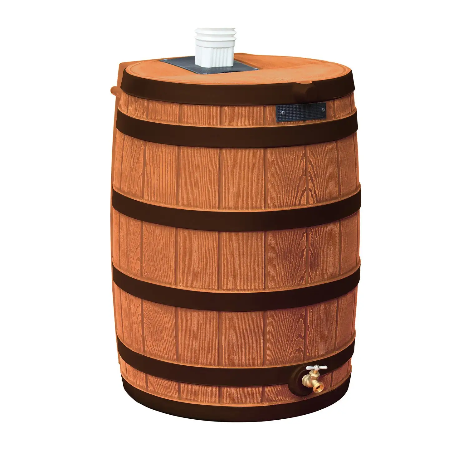 Good Ideas Rain Wizard 40 Gallon Rain Barrel Water Collector, Terra Cotta