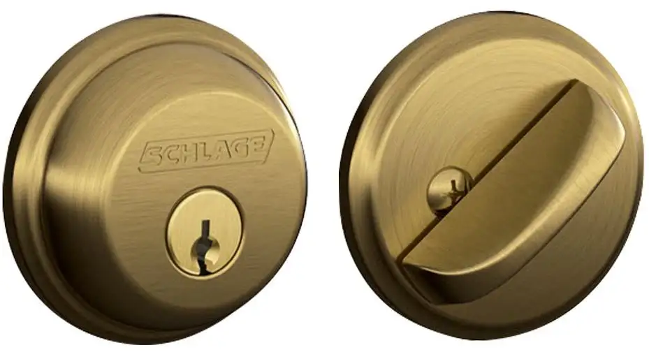 Schlage B60N609 Single Cylinder Dead Bolt