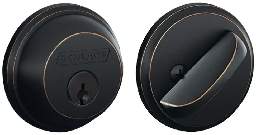 Schlage B60N716K4 Single Cylinder Deadbolt