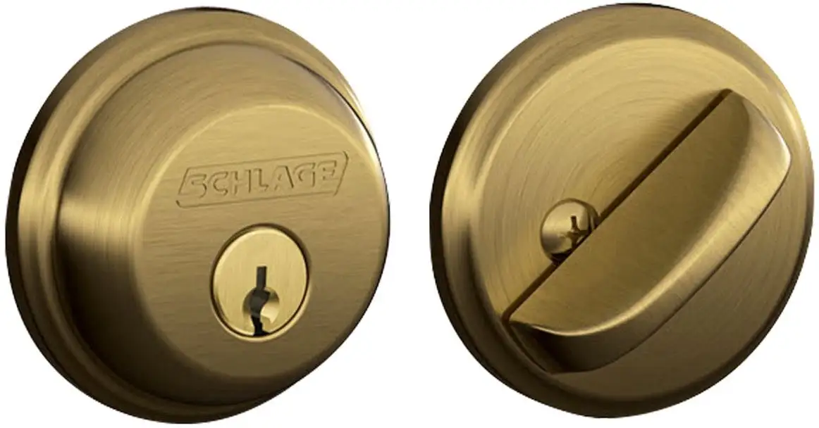 Schlage B60NV609 Single Cylider Deadbolt Lock