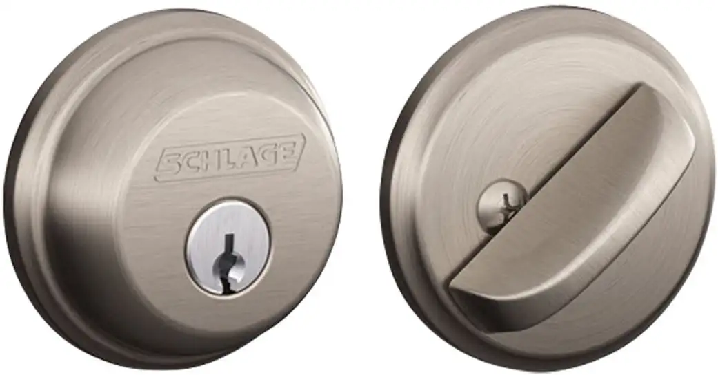 Schlage B60NV 619 Single Cylinder Deadbolt