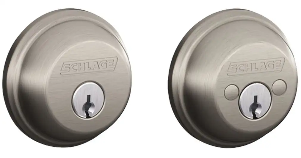 Schlage B62NV 619 Double Cylinder Deadbolt