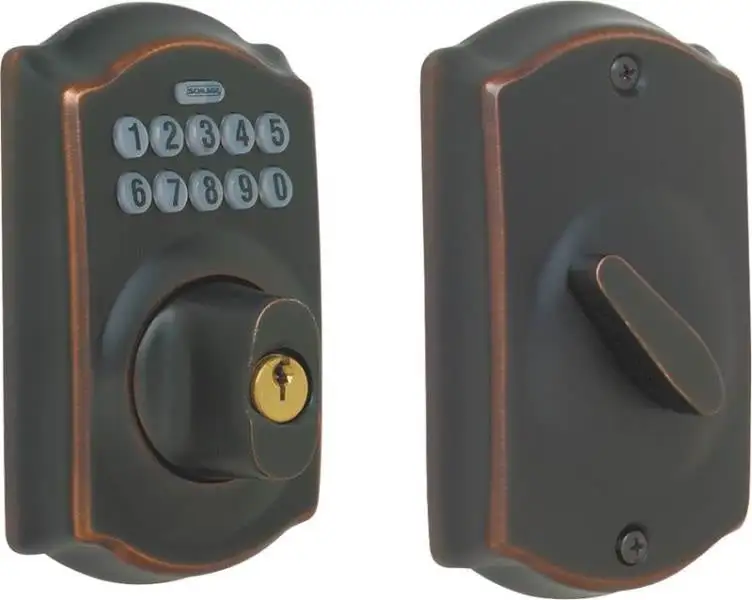 Schlage BE365VCAM716 Camelot Keypad Deadbolt