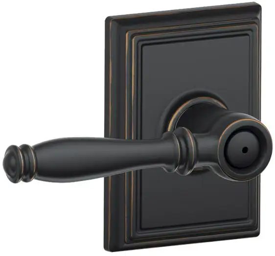 Schlage F40VBIR716ADD Birmingham Privacy Lever Lockset