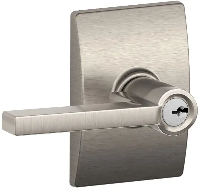 Schlage F51A VLAT619CEN Latitude Entry Lever Lockset