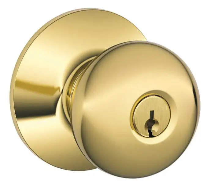 Schlage F51APLY605 Plymouth Round Keyed Entry Door Knob