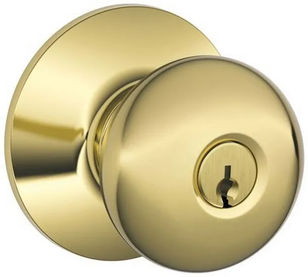 Schlage F51A PLY505KA4ULT Plymouth Entry Knob Lockset