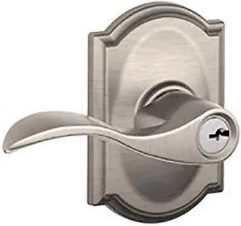 Schlage F51VACC619CAM Accent Entry Lever Lockset