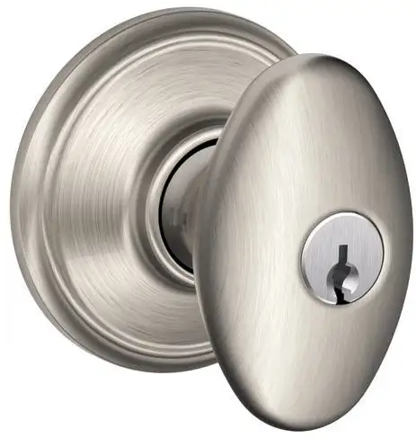 Schlage F51VSIE619 Siena Entry Knob 2-3/8" To 2-3/4"