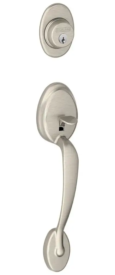 Schlage F58PLY619 Plymouth Exterior Handleset with Deadbolt