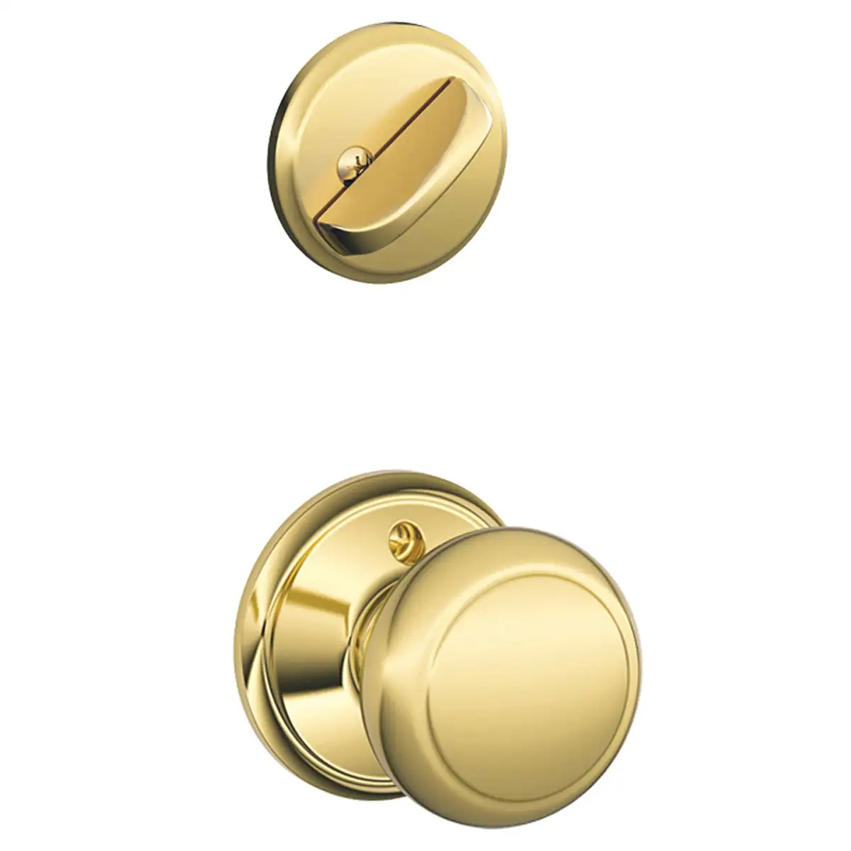 Schlage F59 AND 605 Andover Knob And Deadbolt