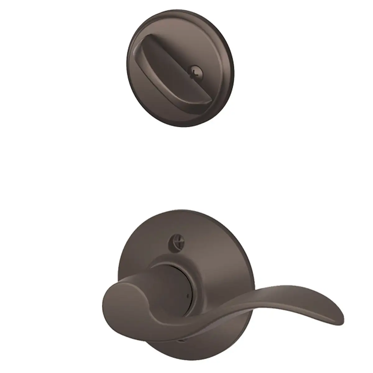 Schlage F59 ACC LH 613 Accent Lever Left Handed Inside Trim For Single Cylinder Handleset